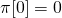 \pi[0] = 0